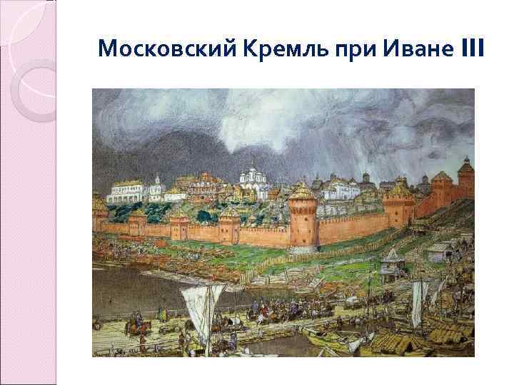 Московский Кремль при Иване III 