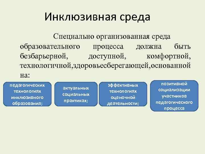 Описание инклюзивной образовательной практики педагогической технологии