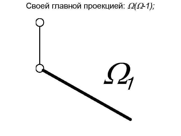 Своей главной проекцией: ( 1); 