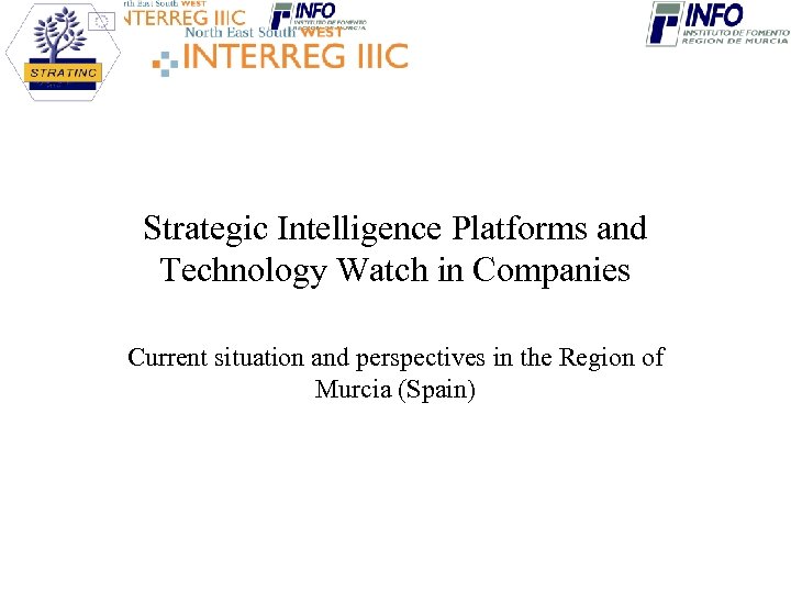 Strategic Intelligence Platforms and Technology Watch in Companies Current situation and perspectives in the