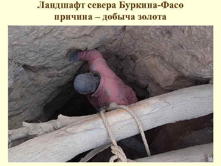 Ландшафт севера Буркина-Фасо причина – добыча золота 