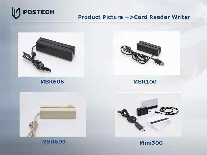Product Picture -->Card Reader Writer MSR 606 MSR 609 MSR 100 MSR 605 Mini