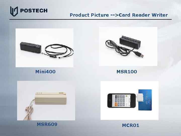 Product Picture -->Card Reader Writer Mini 400 MSR 609 MSR 100 MSR 605 MCR