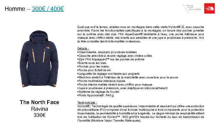 Homme – 300€ / 400€ Quel que soit le temps, éclatez-vous en montagne dans