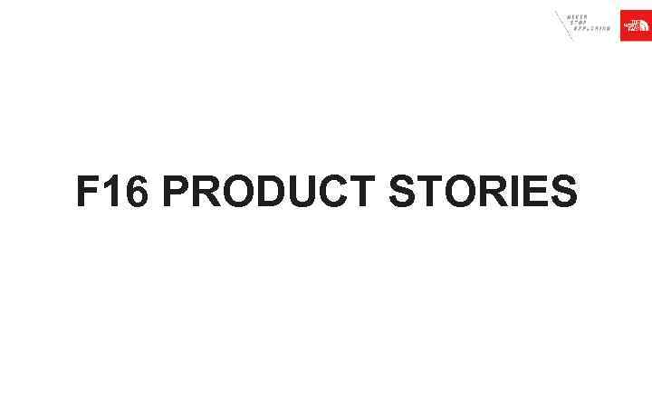F 16 PRODUCT STORIES 