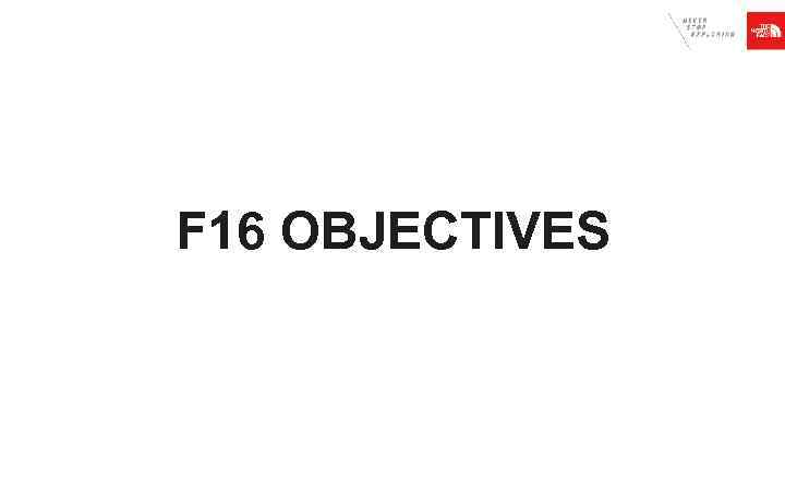 F 16 OBJECTIVES 