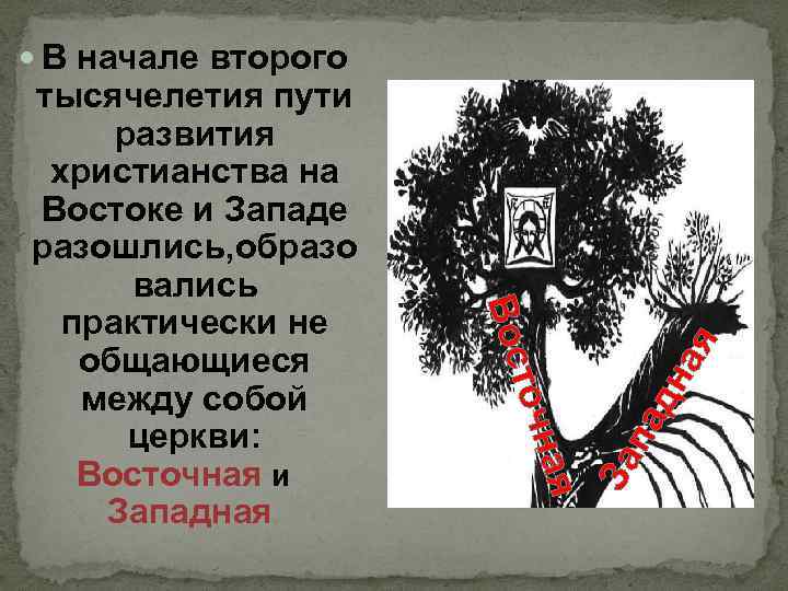 дн а па ная За точ Вос тысячелетия пути развития христианства на Востоке и