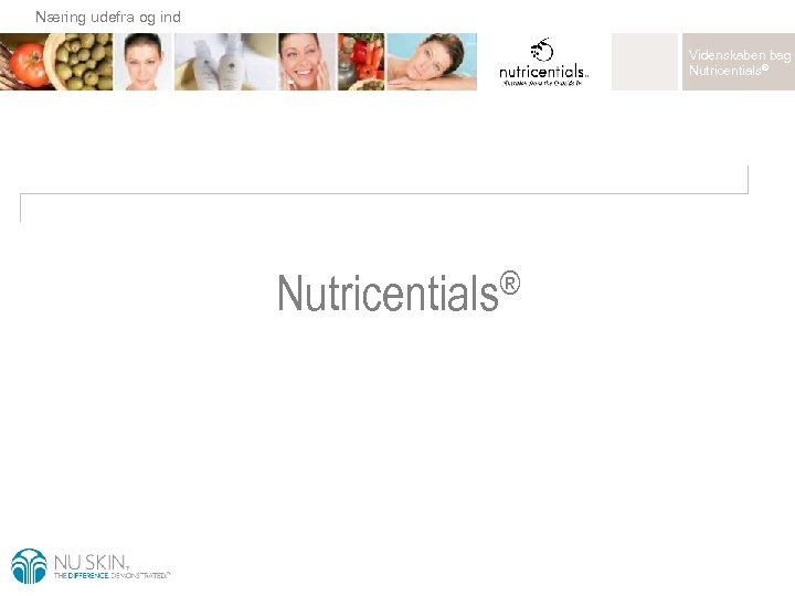 Næring udefra og ind Videnskaben bag Nutricentials® ® Nutricentials 