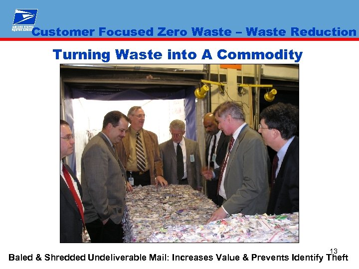 Customer Focused Zero Waste – Waste Reduction Turning Waste into A Commodity 13 Baled