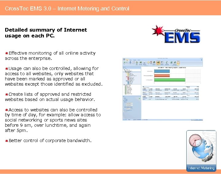 Cross. Tec EMS 3. 0 – Internet Metering and Control Detailed summary of Internet