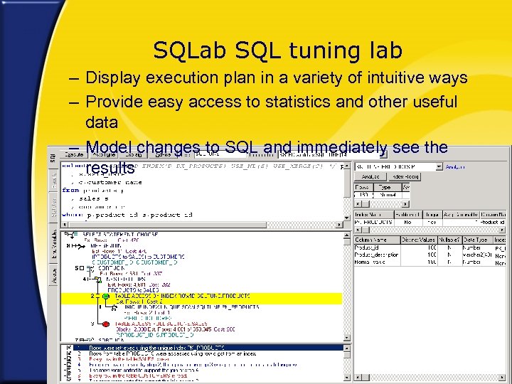SQLab SQL tuning lab – Display execution plan in a variety of intuitive ways