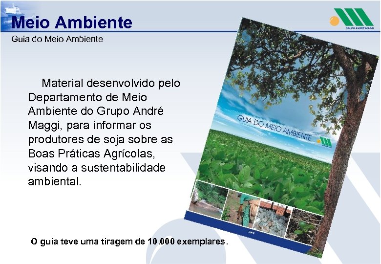 Meio Ambiente Guia do Meio Ambiente Material desenvolvido pelo Departamento de Meio Ambiente do