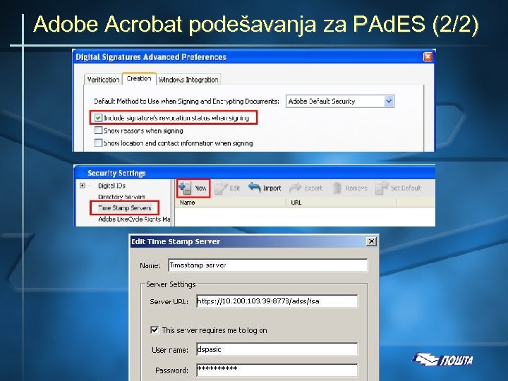 Adobe Acrobat podešavanja za PAd. ES (2/2) 