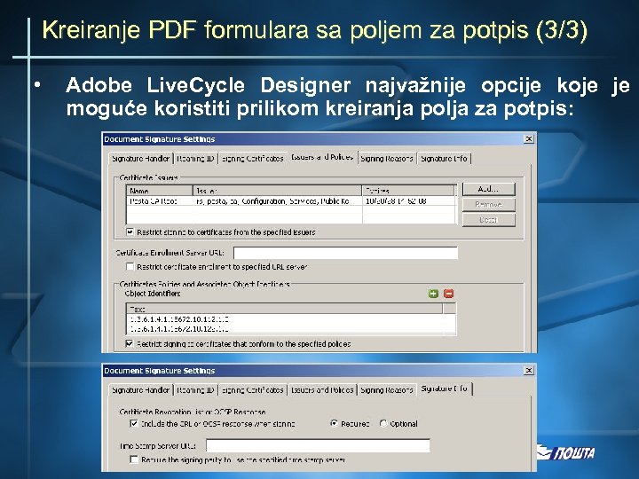 Kreiranje PDF formulara sa poljem za potpis (3/3) • Adobe Live. Cycle Designer najvažnije