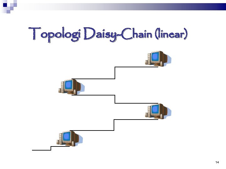 Topologi Daisy-Chain (linear) 14 