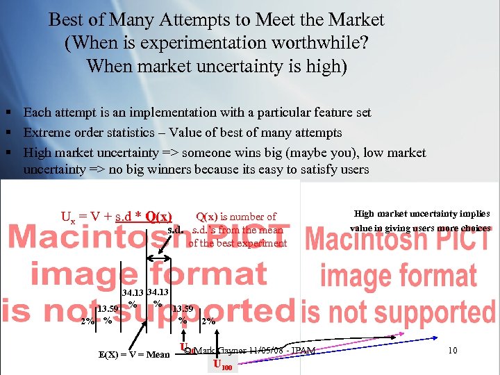 Best of Many Attempts to Meet the Market (When is experimentation worthwhile? When market