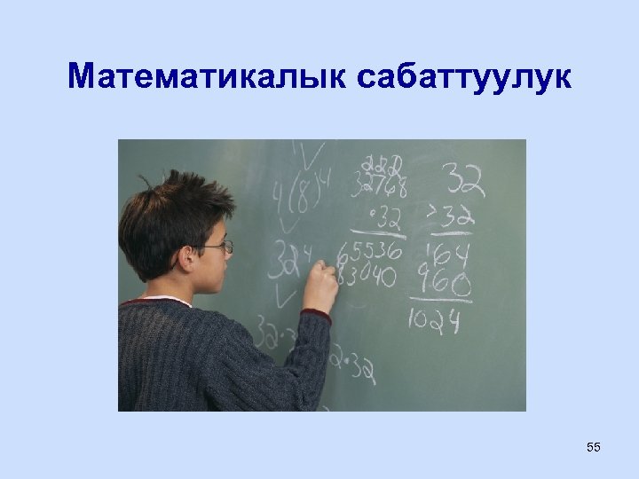 Математикалык сабаттуулук 55 