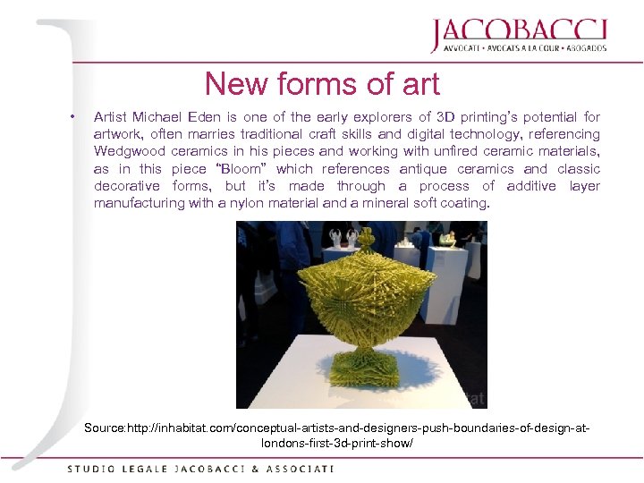 New forms of art • Artist Michael Eden is one of the early explorers