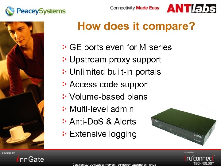 How does it compare? GE ports even for M-series Upstream proxy support Unlimited built-in