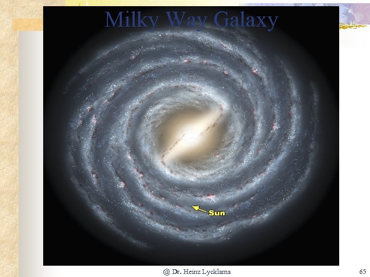 Milky Way Galaxy @ Dr. Heinz Lycklama 65 