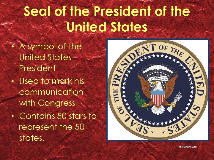 Seal of the President of the United States • A symbol of the United