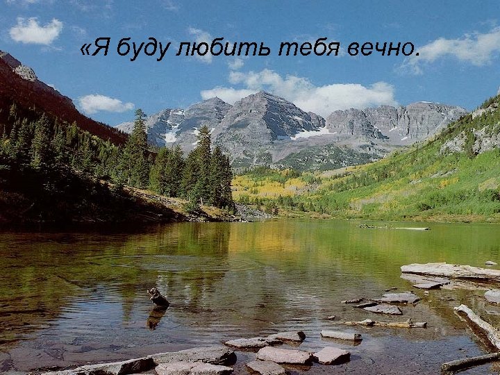  «Я буду любить тебя вечно. 