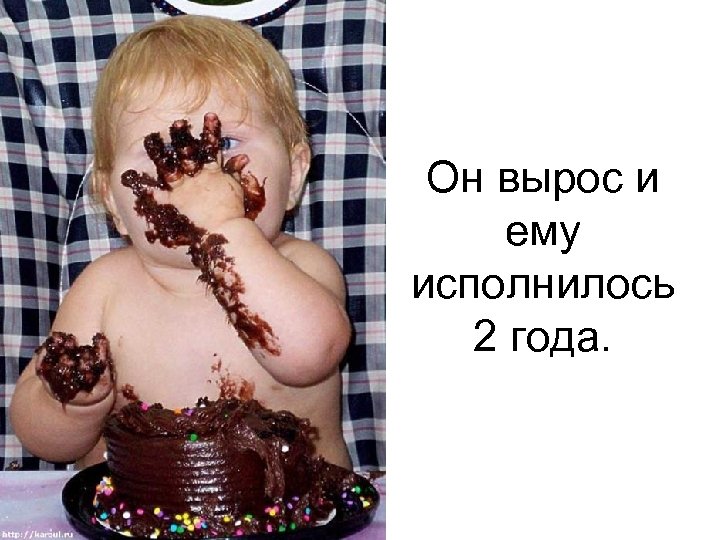 Он вырос и ему исполнилось 2 года. 