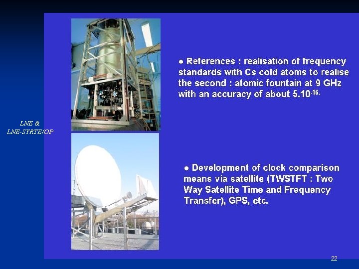 LNE & LNE-SYRTE/OP 22 
