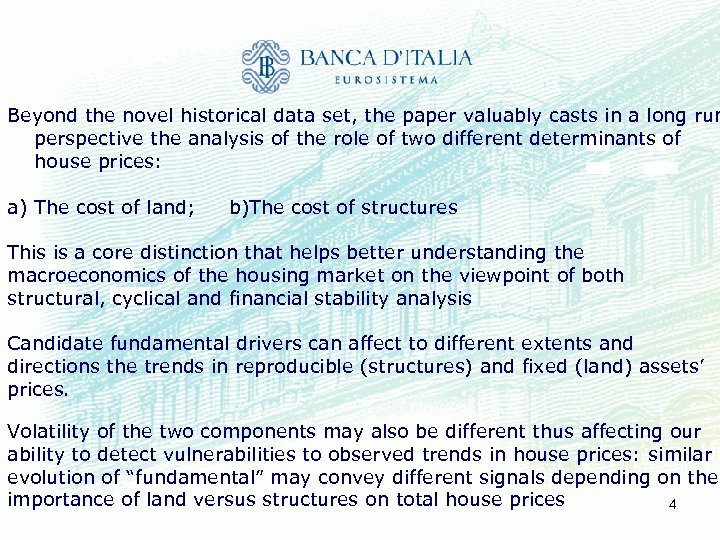 Beyond the novel historical data set, the paper valuably casts in a long run