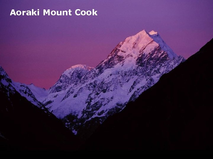 Aoraki Mount Cook 