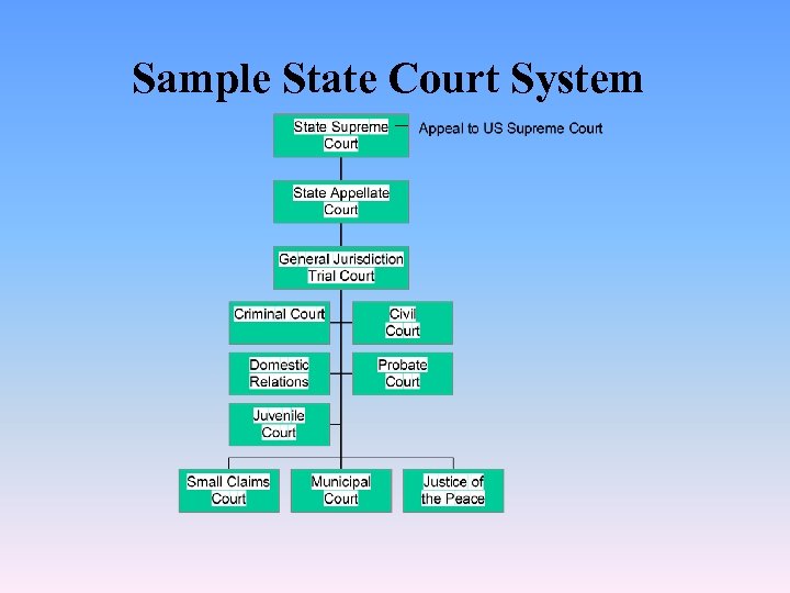 Sample State Court System 