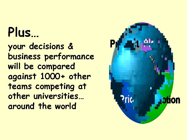 Plus… your decisions & business performance will be compared against 1000+ other teams competing