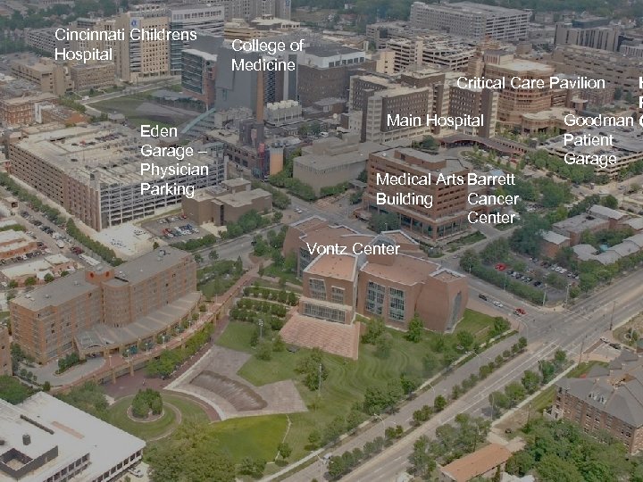 Cincinnati Childrens Hospital College of Medicine Critical Care Pavilion Eden Garage – Physician Parking