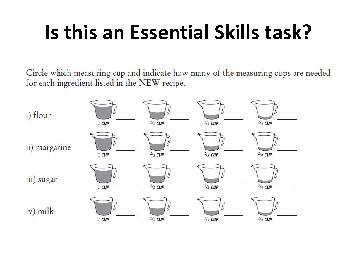 Is this an Essential Skills task? 