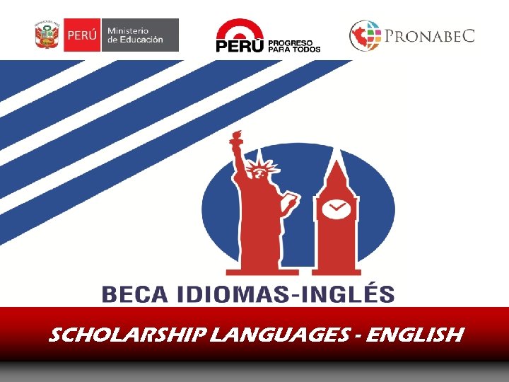 SCHOLARSHIP LANGUAGES - ENGLISH 