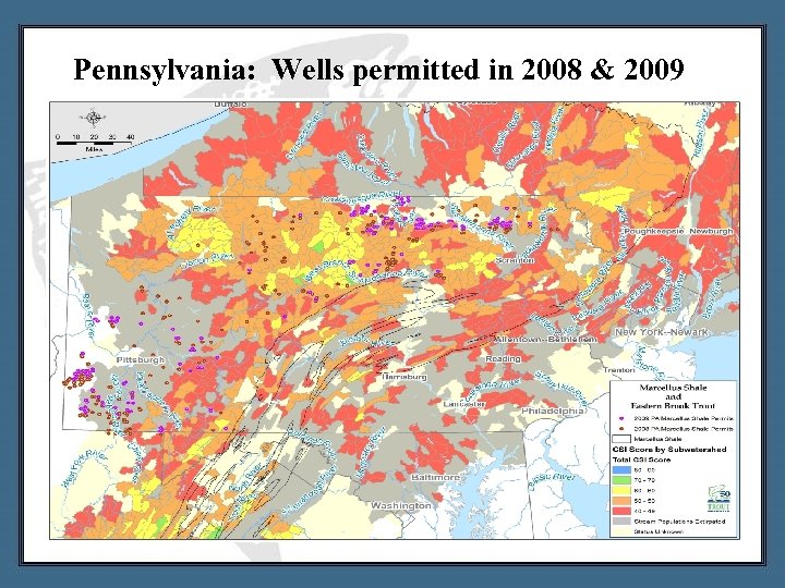 Pennsylvania: Wells permitted in 2008 & 2009 