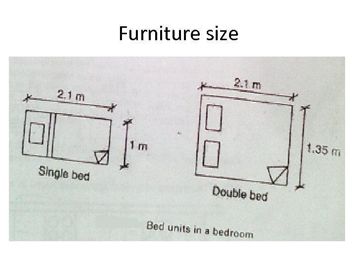 Furniture size 
