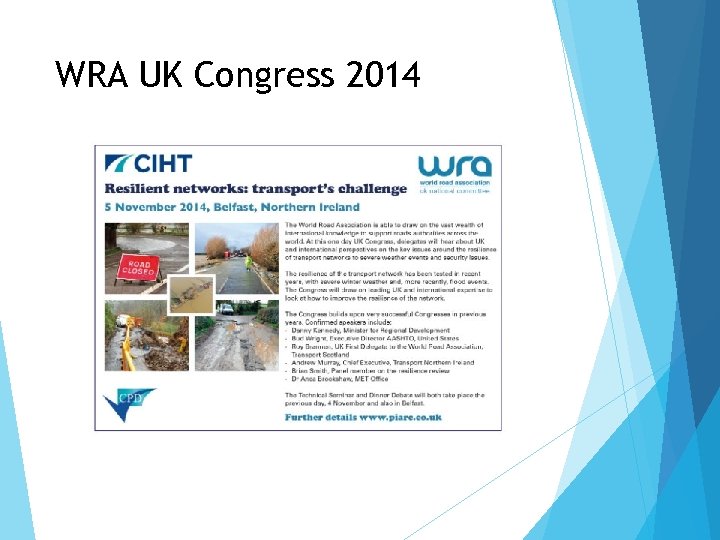 WRA UK Congress 2014 