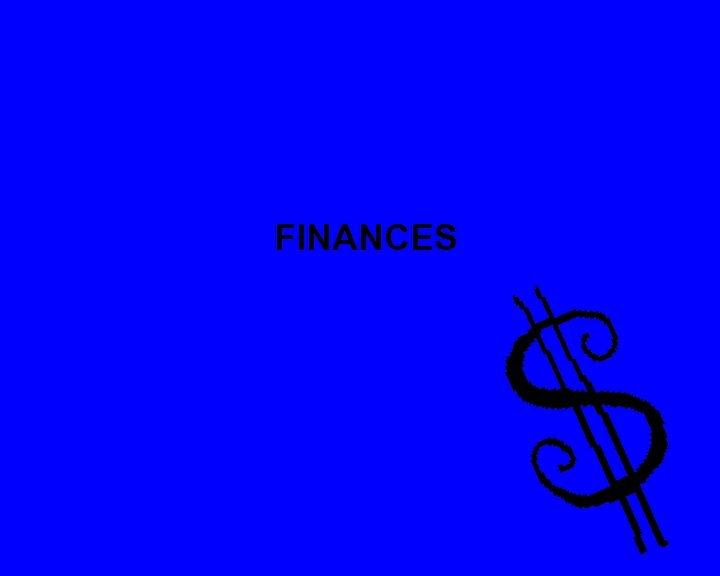 FINANCES 