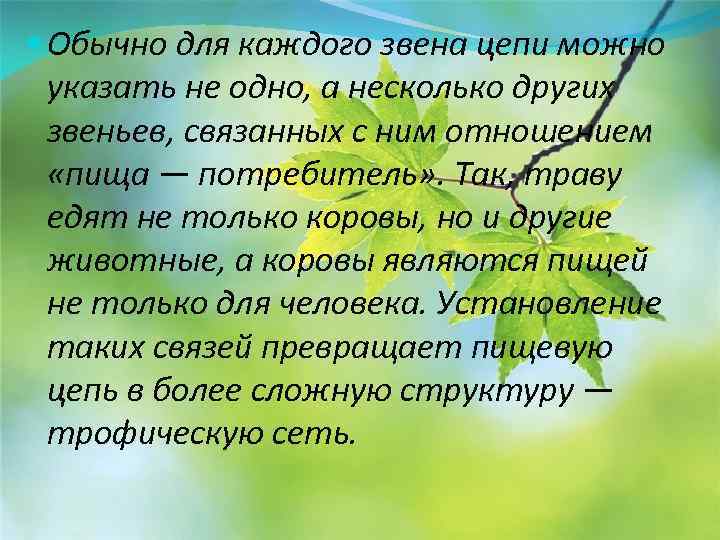  Обычно для каждого звена цепи можно указать не одно, а несколько других звеньев,