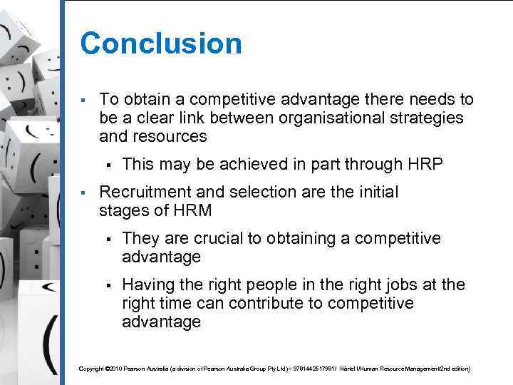 Conclusion § To obtain a competitive advantage there needs to be a clear link