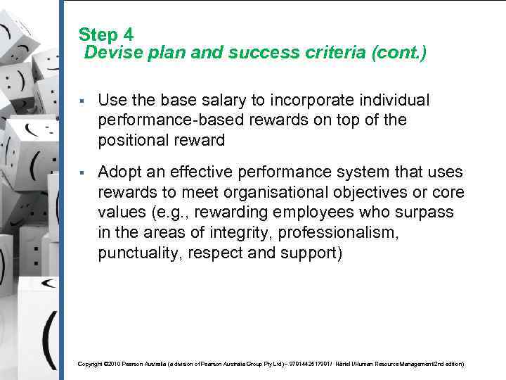 Step 4 Devise plan and success criteria (cont. ) § Use the base salary