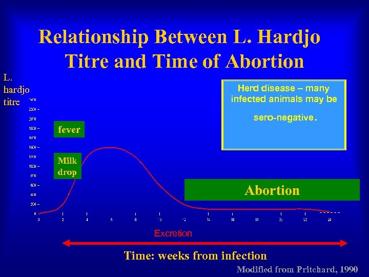 L. hardjo titre Relationship Between L. Hardjo Titre and Time of Abortion Herd disease