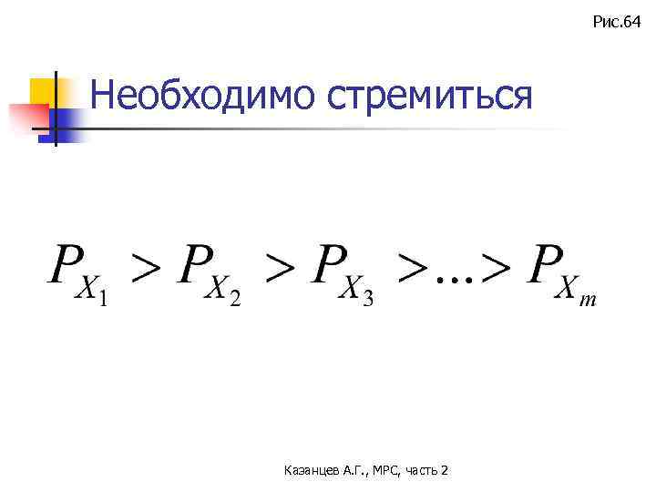 Рис. 64 Необходимо стремиться Казанцев А. Г. , МРС, часть 2 