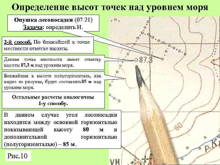 Карта высот над уровнем. Определение высот точек. Определение высоты над уровнем моря. Определение высоты на местности. Высоты точек местности над уровнем моря.