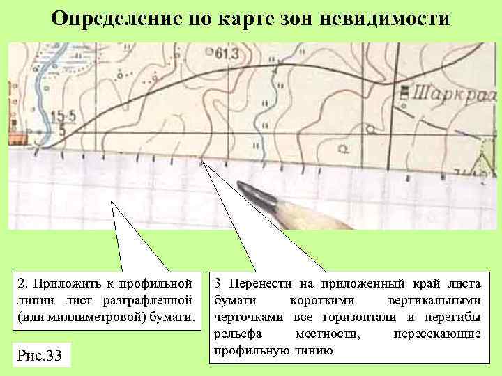 Измерения полей. Определение видимости точек на карте. Как определить взаимную видимость точек на топографической карте. Определение взаимной видимости точек. Определение по картам взаимной видимости.