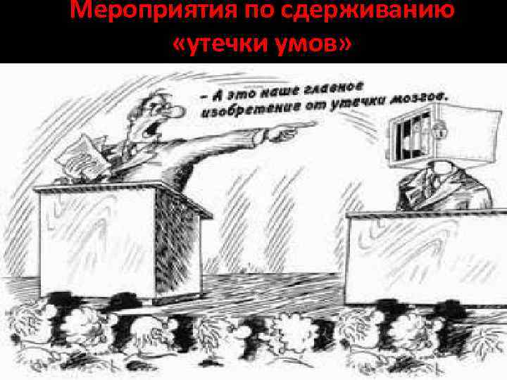 Мероприятия по сдерживанию «утечки умов» 