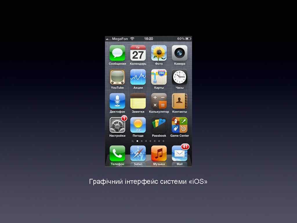 Графічний інтерфейс системи «i. OS» 