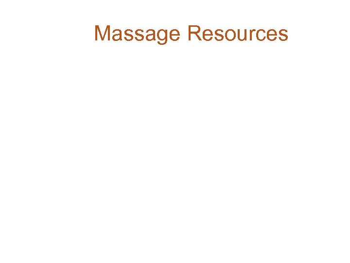 Massage Resources 