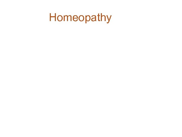 Homeopathy 